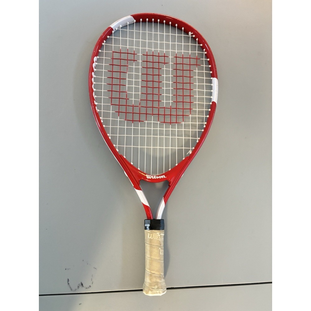 Wilson US Open 19 Tennis Racket Junior Size 19" Red White Good‎ Condition